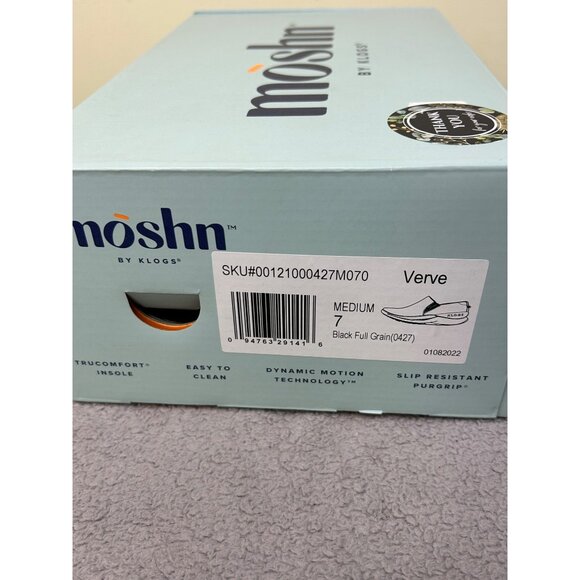 Moshn 'Verve' Comfort Rocker Bottom Slip-Resistant Leather Clog women’s Sz 7m - Picture 10 of 12